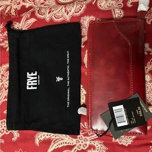Frye Red Leather Wallet